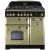 Rangemaster CDL90DFFOG/B 114630 Classic Deluxe 90cm Dual Fuel Range Cooker Olive Green and Brass