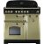 Rangemaster CDL90ECOG/B 114730 Classic Deluxe Ceramic 90cm Electric Range Cooker Olive green and Brass