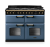 Rangemaster CLDLB110DFPSTB/AB1 18367 New Classic Deluxe Bottom Cavity 110 Dual Fuel Stone Blue Antiq