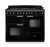 Rangemaster CLDLO110DFPGBL/AB1 18323 New Classic Deluxe OC 110 Dual Fuel Gloss Black Antique Brass