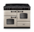 Rangemaster CLDLO110DFPPCR/CM1 14711 New Classic Deluxe OC 110 Dual Fuel Pale Cream Chrome