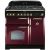 Rangemaster CDL90DFFCY/B 84490 Classic Deluxe 90cm Dual Fuel Range Cooker Cranberry and Brass