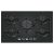 Neff T27PIQ4S0 75cm Black Tempered Glass, 5 burner, 4.0kW Wok burner, Optimised FlameSelect, 5 Dishw