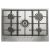Indesit THP751WIXI1 Gas hob: 5 gas burners