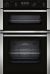 Neff U2ACH7AN7B CircoTherm Main oven, 8 functions, 2nd oven 4 functions. Electronic, LCD display and