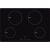 Cata UBIND77F 77cm Black 4 Zone Induction Hob Slider Controls