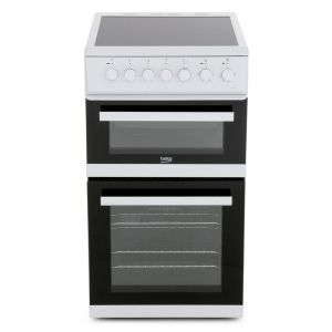 Beko EDVC503W White 50cm Cooker with Double Oven