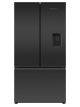 Fisher_Paykel RF540AZUB6 Fridge Freezer French Door 900mm, Recessed Handle, Matt Black Glass - Ice &