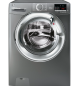 Hoover H3WS495DACE H-Wash 300, 9kg 1400rpm Washing Machine, White with Chrome door, WiFi, All in One
