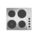 Amica AHE6000SS 60cm 4 plate electric hob, 1 rapid plate, side controls, stainless steel