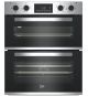 Beko CTFY22309X 59.4Cm Built Under Electric Double Oven - Stainless Steel