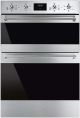 Smeg DOSF6300X 60cm Classic Stainless Steel and Eclipse Glass Double Multifunction OvenLower Main Ov