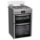 Hotpoint HDD6GDC2WX Dual Fuel Double Cooker 60CM - 75L / 38L with Glass Lid