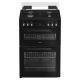 Hotpoint HDG6GDCB1 Gas Double Cooker 60CM - 78L / 34L with Glass Lid