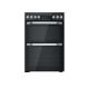 Hotpoint HDM67V9HCB/U 60Cm Electric Double Cooker, Solar Plus Grill, Multiflow Main , Power 2.3, Cer
