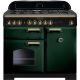 Rangemaster CDL100DFFRG/B Classic Deluxe 100cm Dual Fuel Range 113820 Green and Brass