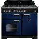 Rangemaster CDL100DFFRB/C Classic Deluxe 100cm Dual Fuel Range 11380 Blue and Chrome