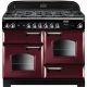 Rangemaster CLA110DFFCY/C 116800 Classic 110cm Duel Fuel Cooker Cranberry and Chrome