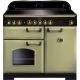 Rangemaster CDL100EIOG/B - 100cm Classic Deluxe Induction Range 114830 Olive Green and Brass
