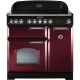 Rangemaster CDL90ECCY/C 84500 Classic Deluxe Ceramic 90cm Electric Range Cooker Cranberry and Chrome