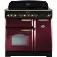 Rangemaster CDL90EICY/B 90290 Classic Deluxe 90cm Induction Range Cooker Cranberry and Brass