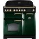 Rangemaster CDL90EIRG/B 113700 Classic Deluxe 90cm Induction Range Cooker Green and Brass