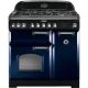 Rangemaster CDL90DFFRB/C 113530 Classic Deluxe 90cm Dual Fuel Range Cooker Blue and Chrome