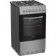 Indesit I5G3PMX Dual Fuel Single Cooker 50CM - Stainless Steel Inox