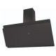 Cata ICON90H 90cm Black Angled Glass Hood with Hidden Touch