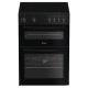 Indesit IDE6VMB Electric Double Cooker 60CM - Black