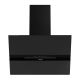 Cata CATAGM60MB 60cm Matt Black Auto-Open Angled Glass Hood with Hidden Touch