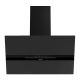 Cata CATAGM90MB 90cm Matt Black Auto-Open Angled Glass Hood with Hidden Touch