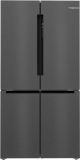 Bosch KFN96AXEA  American style, multi door fridge Freezer Black steel doors with cast iron sides