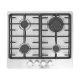 Montpellier MGH61CX St-Steel Montpellier 60Cm Gas Hob With Custom Cast Iron Pan Supports