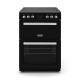 Montpellier MMRC60FK Black Freestanding 60cm Ceramic Mini Range Cooker