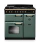 Rangemaster CLDL90DFPMGR/AB1 18258 New Classic Deluxe 90 Dual Fuel Mineral Green Antique Brass