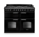 Rangemaster CLDLB110DFPGBL/CM1 14874 New Classic Deluxe Bottom Cavity 110 Dual Fuel Gloss Black Chro