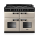 Rangemaster CLDLB110DFPPCR/CM1 14879 New Classic Deluxe Bottom Cavity 110 Dual Fuel Pale Cream Chrom