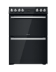 Hotpoint HDT67V9H2CB/UK 60Cm Electric Double Cooker, Multiflow Main, Catalytic Main And Top, Double 