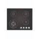 Cata UBGHJ607 60cm Black Glass 4 Burner Nat Gas Hob