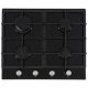 Cata UBGOG901BK 90cm Black Glass 5 Burner Nat Gas Hob