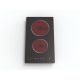 Cata UBTC30FLC 30cm Black Domino 2 Zone Ceramic Hob